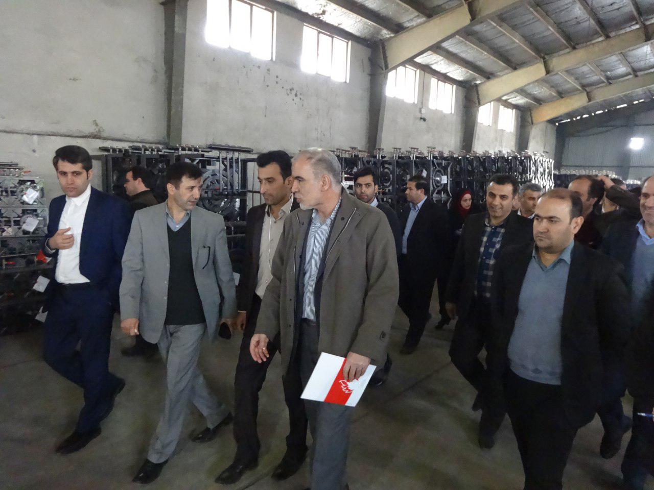 بازدید مهندس کلانتری معاون امور تعاون وزارت تعاون کار و رفاه اجتماعی و هیئت همراه